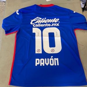 Cruz azul home jersey size large #10 pavón